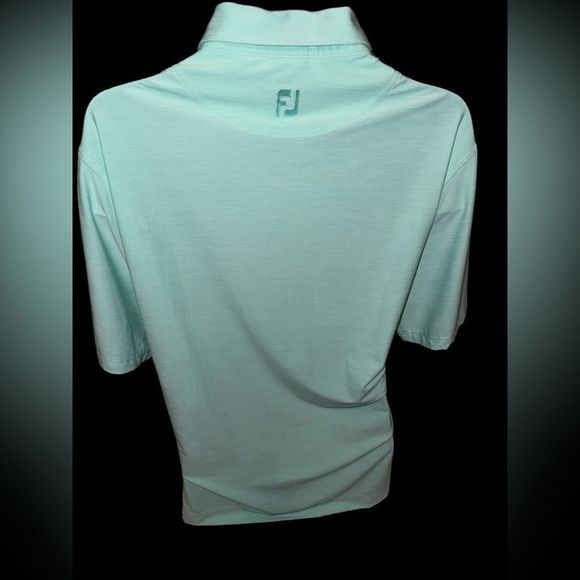 FJ FootJoy Polo‎ Performance Shirt Green Men’s Sz Large Golf Shirt Short Sleeve - Picture 4 of 9
